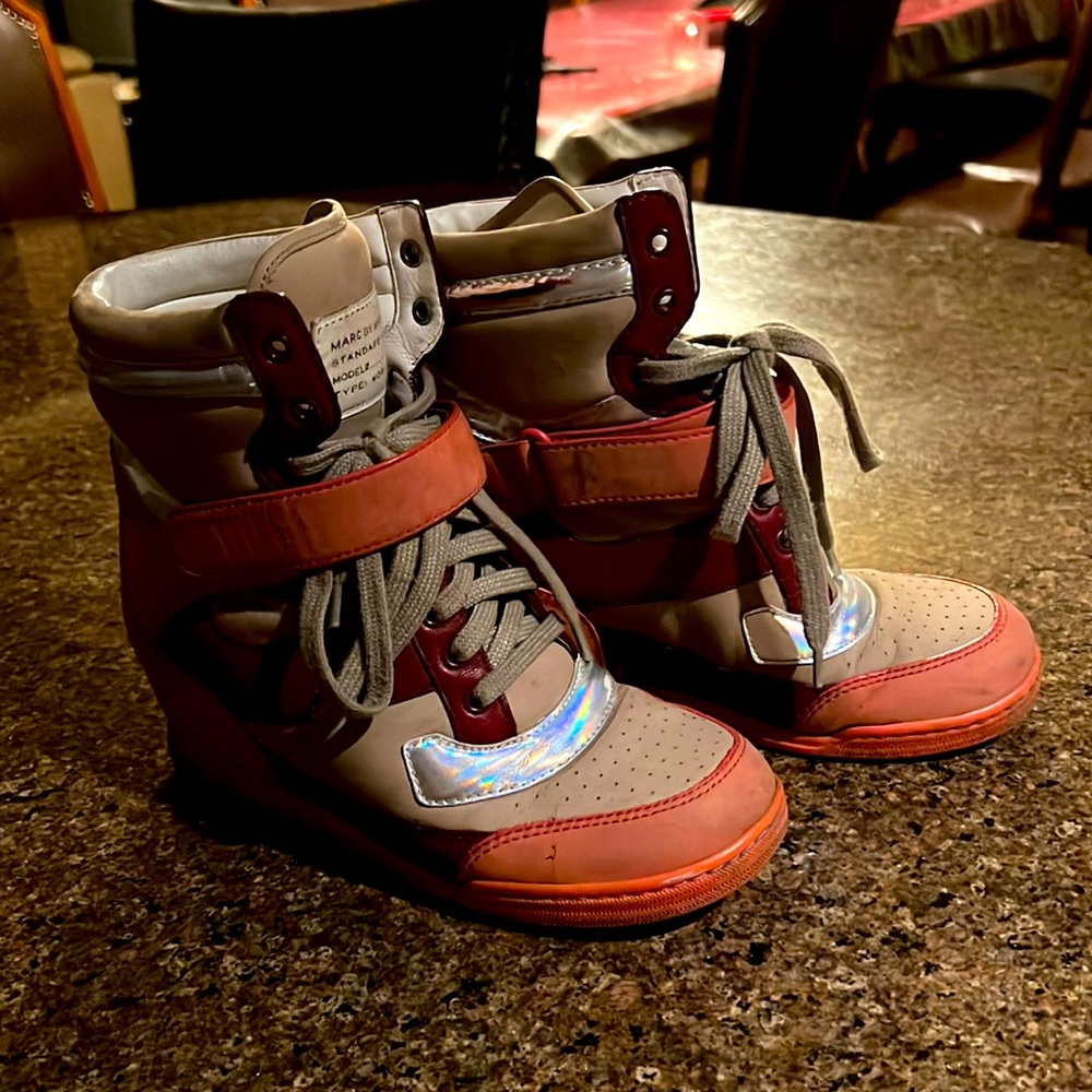 Marc by Marc Jacobs hide heel sneakers